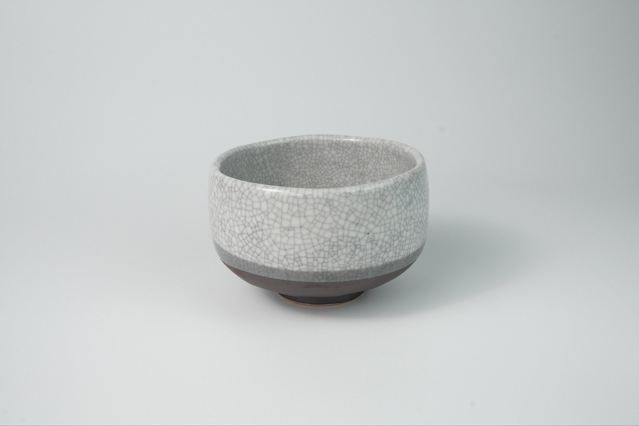 Cracked White Chawan — Traditional Matcha Tea Bowl - Yamada Chaya