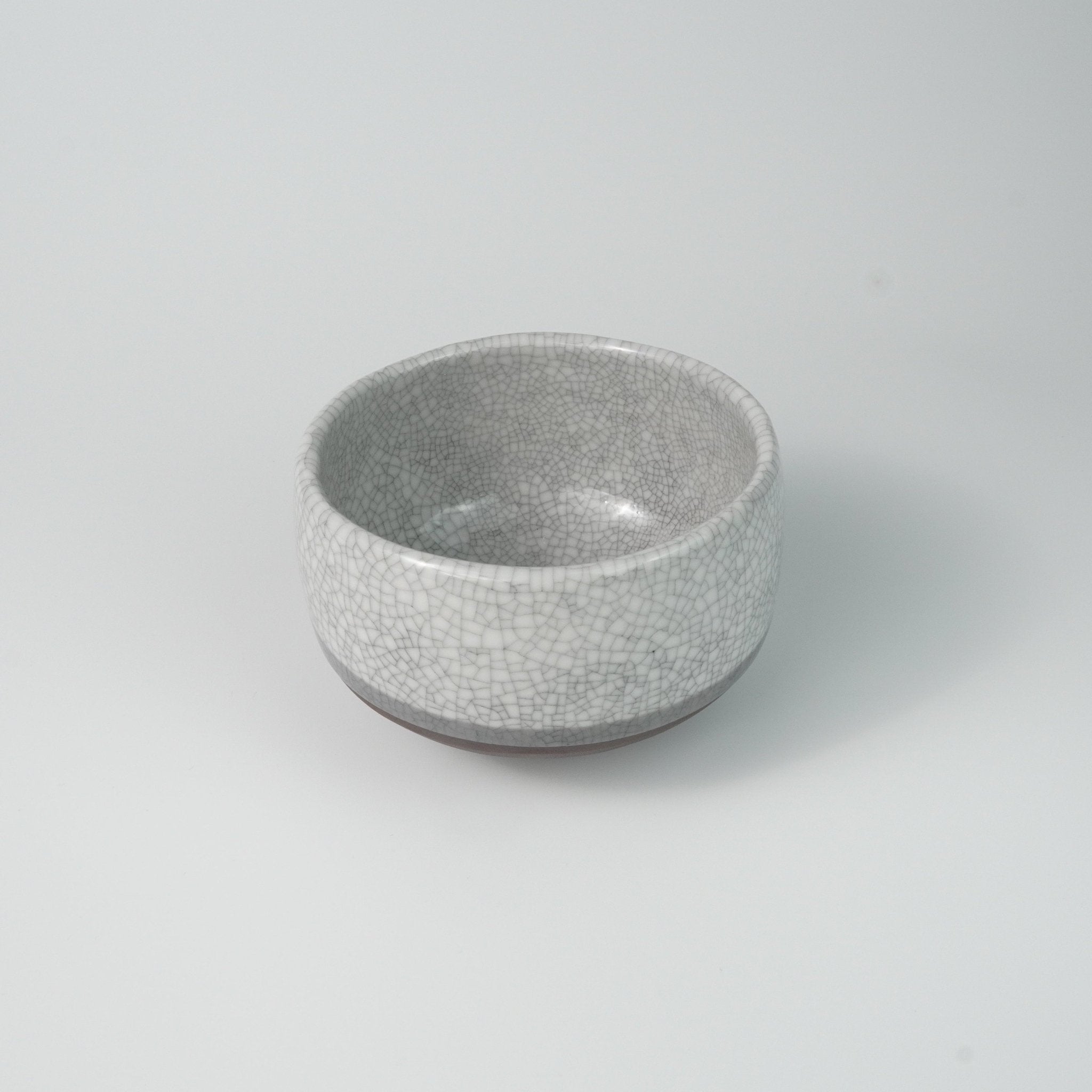 Cracked White Chawan — Traditional Matcha Tea Bowl - Yamada Chaya