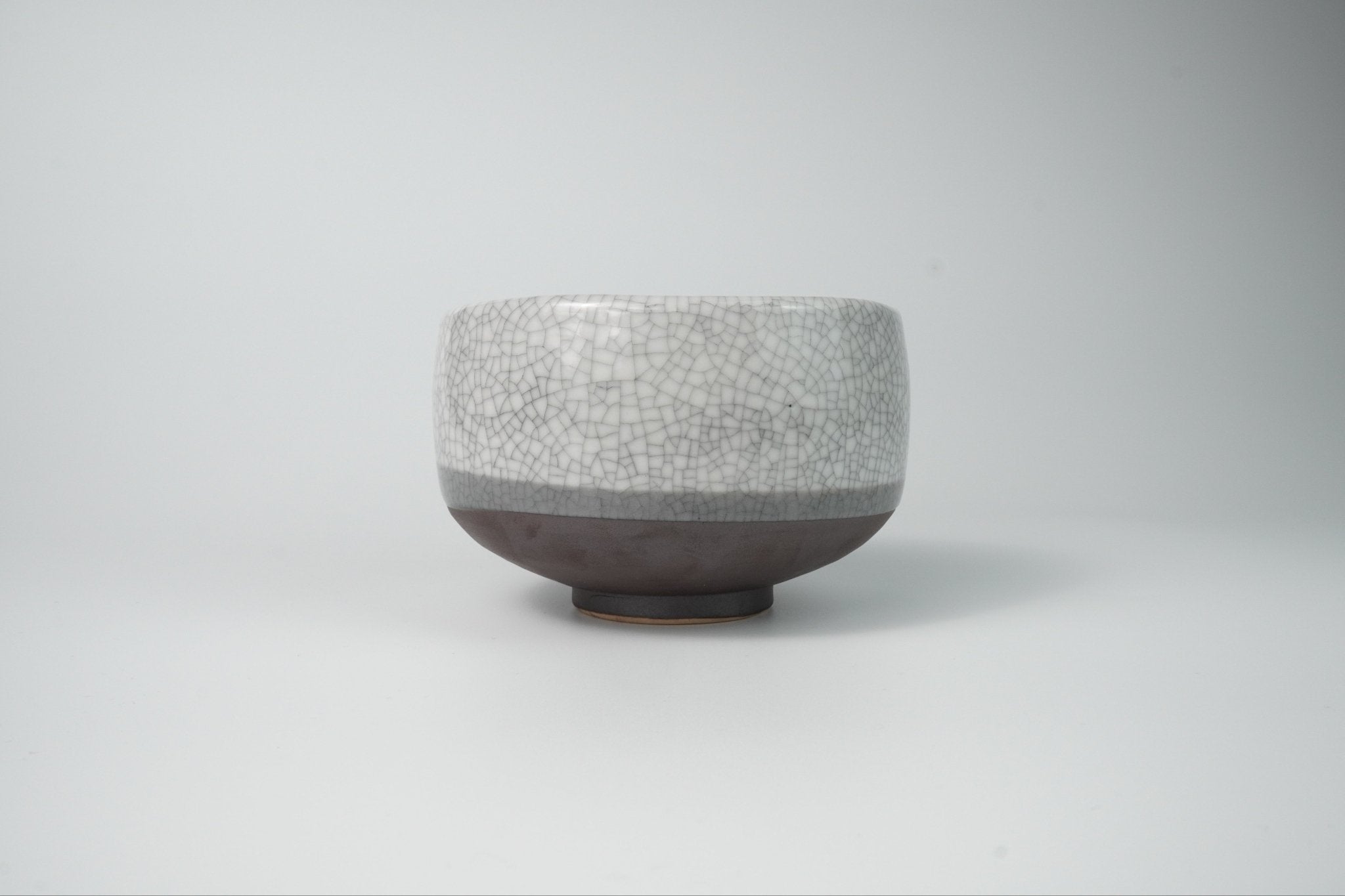 Cracked White Chawan — Traditional Matcha Tea Bowl - Yamada Chaya