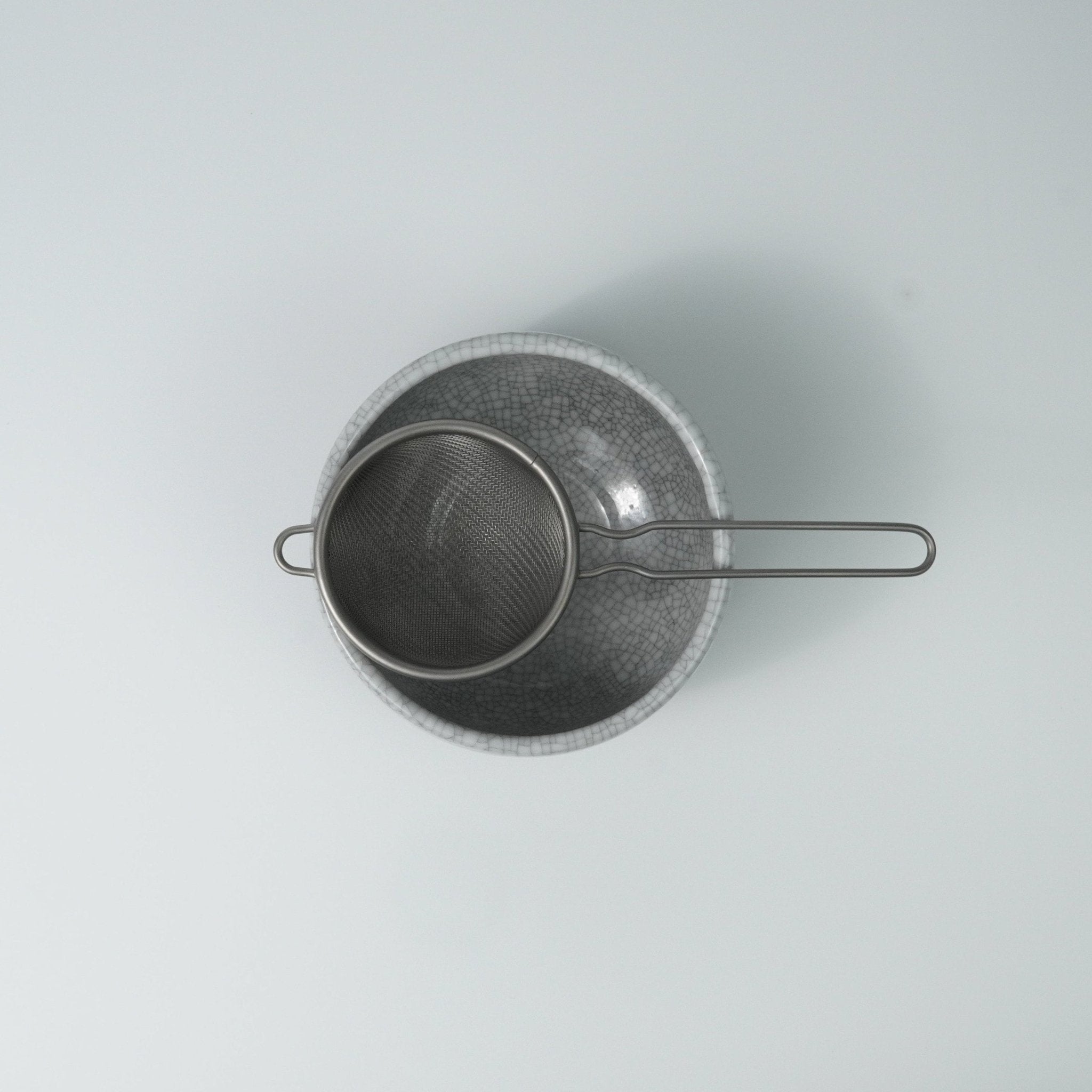 Cracked White Chawan — Traditional Matcha Tea Bowl - Yamada Chaya