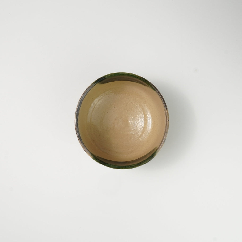 Yume Oribe Chawan — Traditional Matcha Tea Bowl - Yamada Chaya