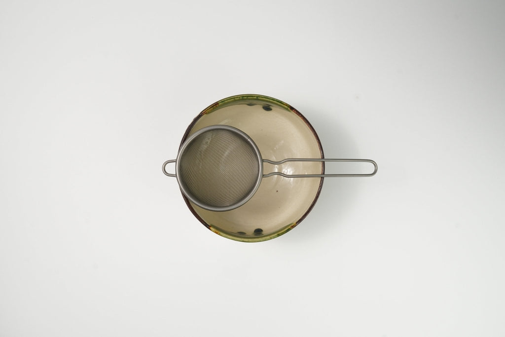 Oribe - style Chawan — Traditional Matcha Tea Bowl - Yamada Chaya