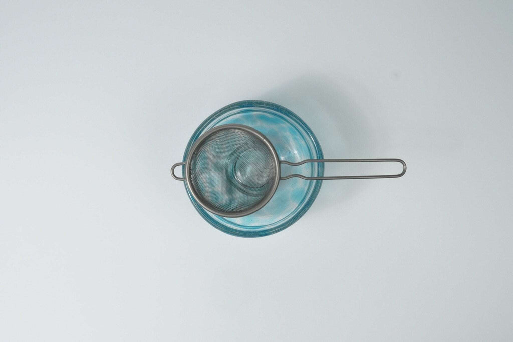 Handblown Blue Glass Chawan — Matcha Tea Bowl - Yamada Chaya