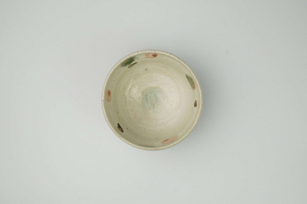 Konabiki Oribe Chawan - Traditional Matcha Tea Bowl - Yamada Chaya