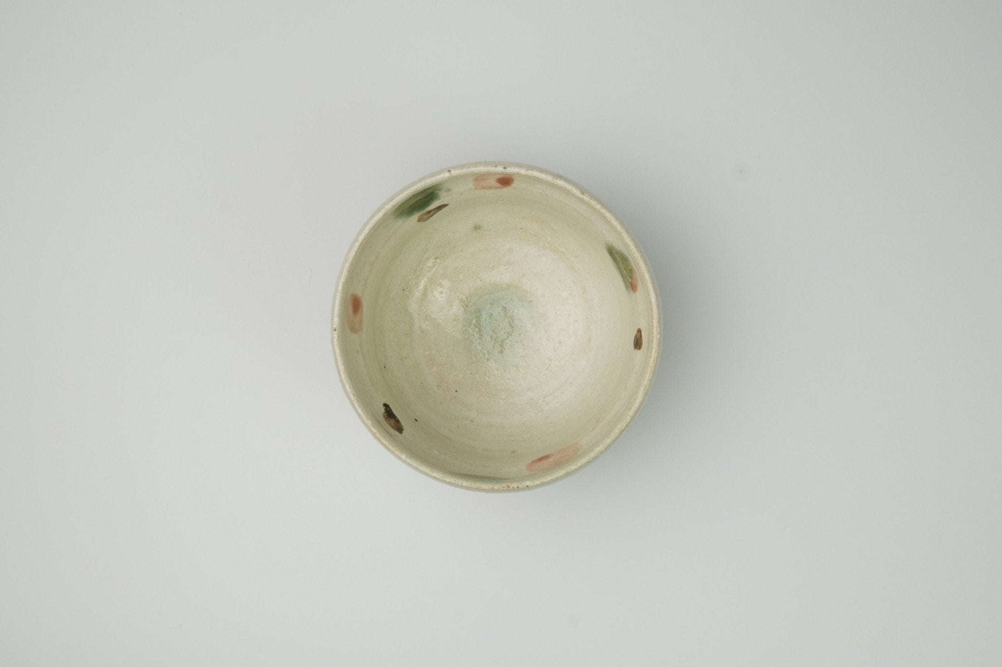 Konabiki Oribe Chawan - Traditional Matcha Tea Bowl - Yamada Chaya