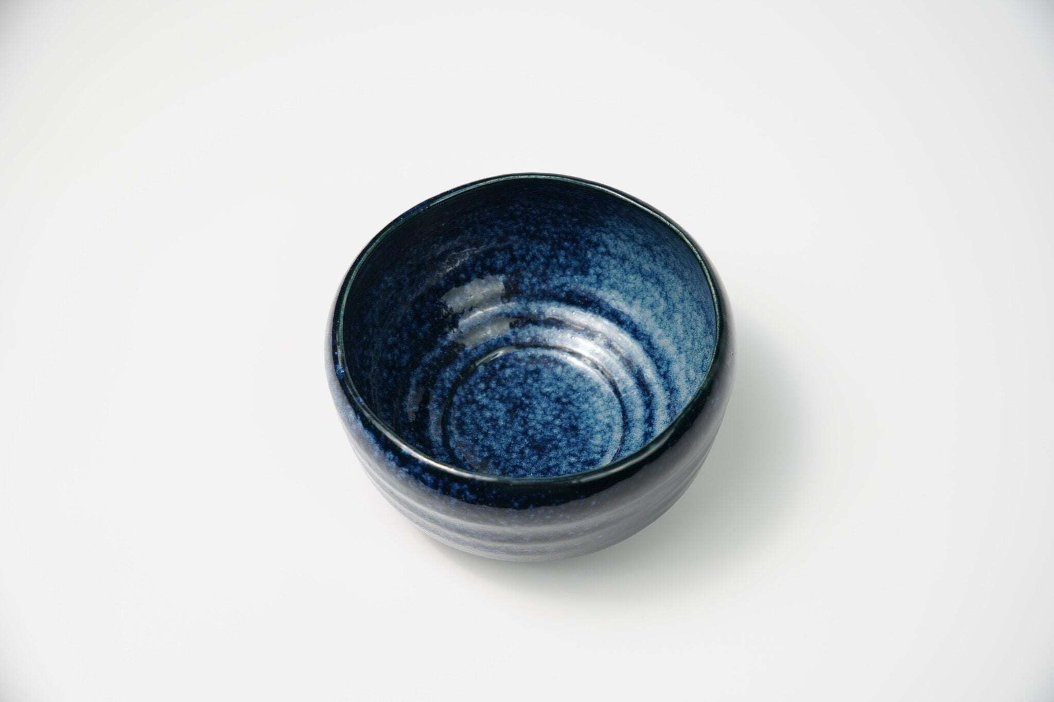Large Blue Chawan — Traditional Matcha Tea Bowl - Yamada Chaya