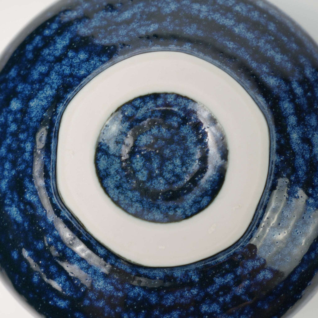 Large Blue Chawan — Traditional Matcha Tea Bowl - Yamada Chaya