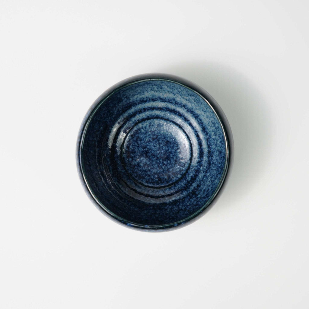 Large Blue Chawan — Traditional Matcha Tea Bowl - Yamada Chaya