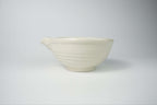 Large Spouted Tea Bowl — Classic Cream Yamada Chaya