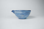Large Spouted Tea Bowl — Light Blue and White Yamada Chaya