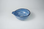 Large Spouted Tea Bowl — Light Blue and White Yamada Chaya