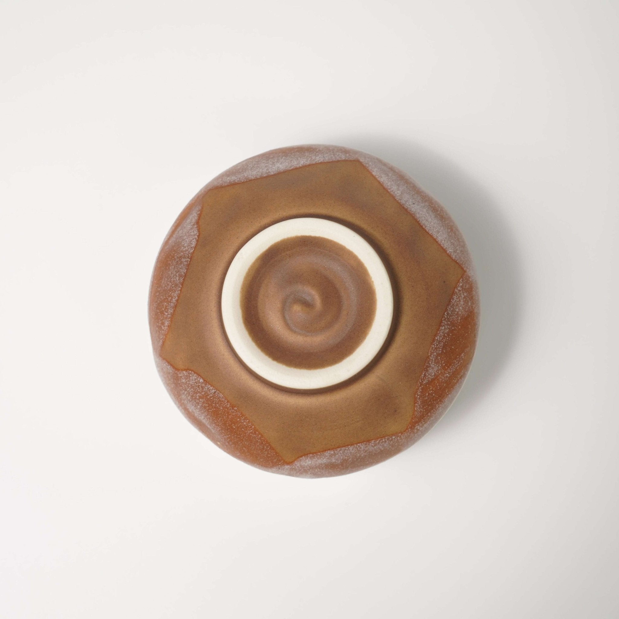 Mini Chawan with Blue Stripe Design — Matcha Tea Bowl - Yamada Chaya