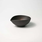 Mini Spouted Tea Bowl — Dark Grey & Bronze Matte - Yamada Chaya