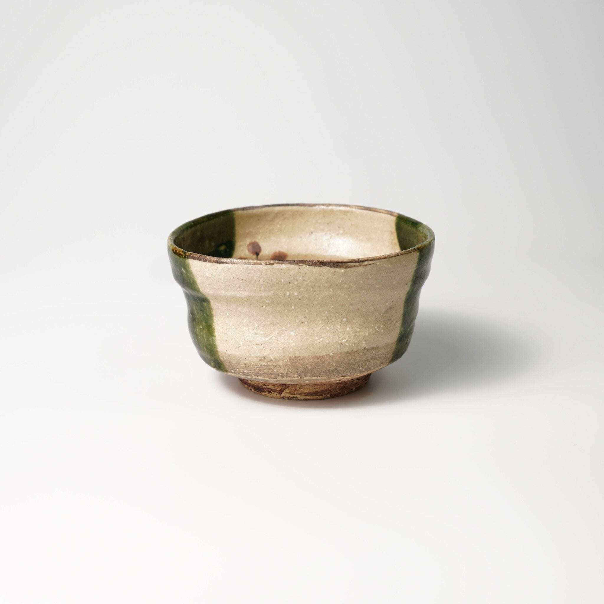 Oribe Chawan in Traditional Style — Matcha Tea Bowl - Yamada Chaya