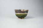 Oribe Chawan with Hand Painted Floral Design — Matcha Tea Bowl Yamada Chaya