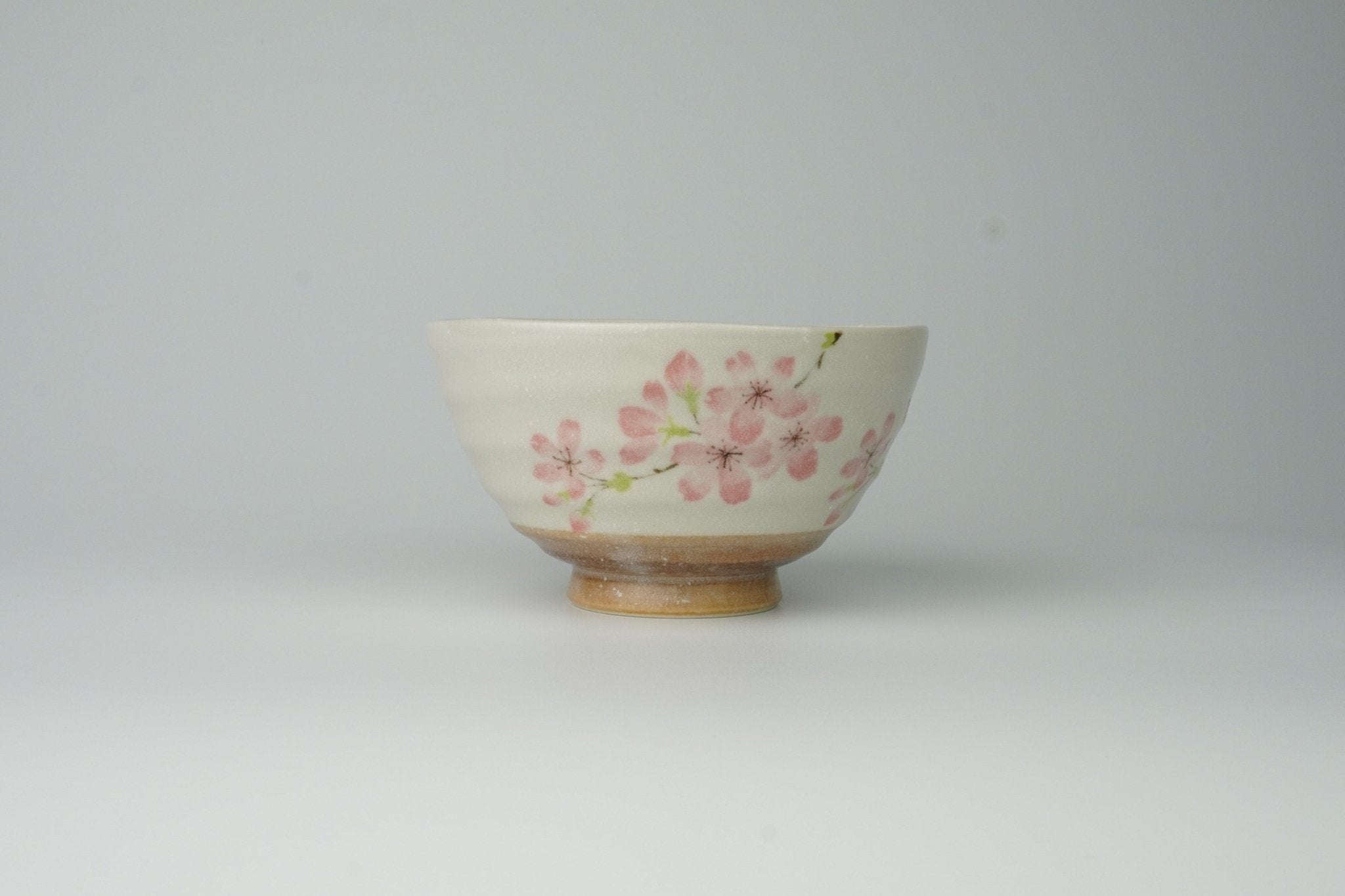 Rikyu Chawan Sakura - Traditional Matcha Tea Bowl - Yamada Chaya
