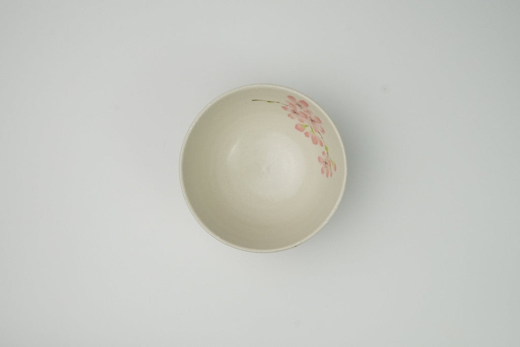 Rikyu Chawan Sakura - Traditional Matcha Tea Bowl - Yamada Chaya