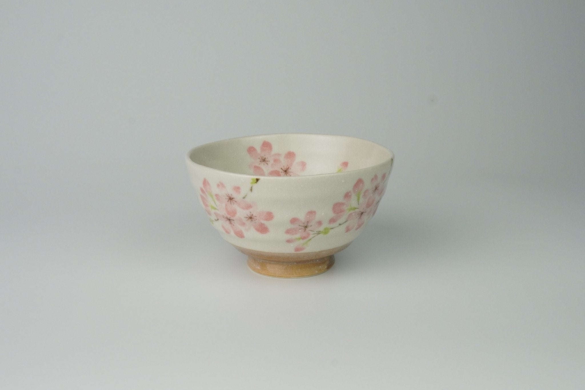 Rikyu Chawan Sakura - Traditional Matcha Tea Bowl - Yamada Chaya
