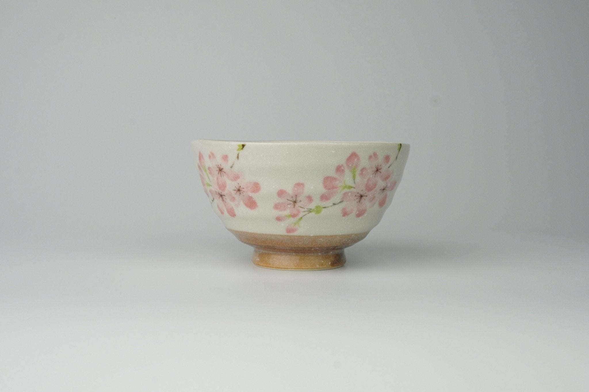 Rikyu Chawan Sakura - Traditional Matcha Tea Bowl - Yamada Chaya