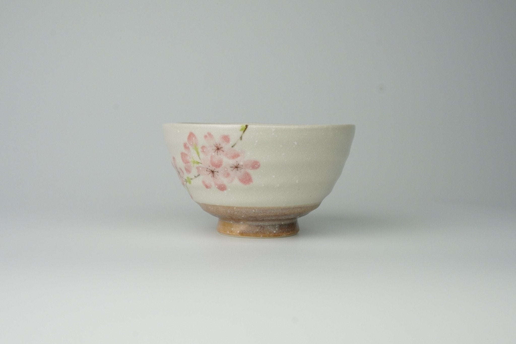 Rikyu Chawan Sakura - Traditional Matcha Tea Bowl - Yamada Chaya