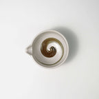 Small Spouted Tea Bowl — Brown Swirl Design - Yamada Chaya