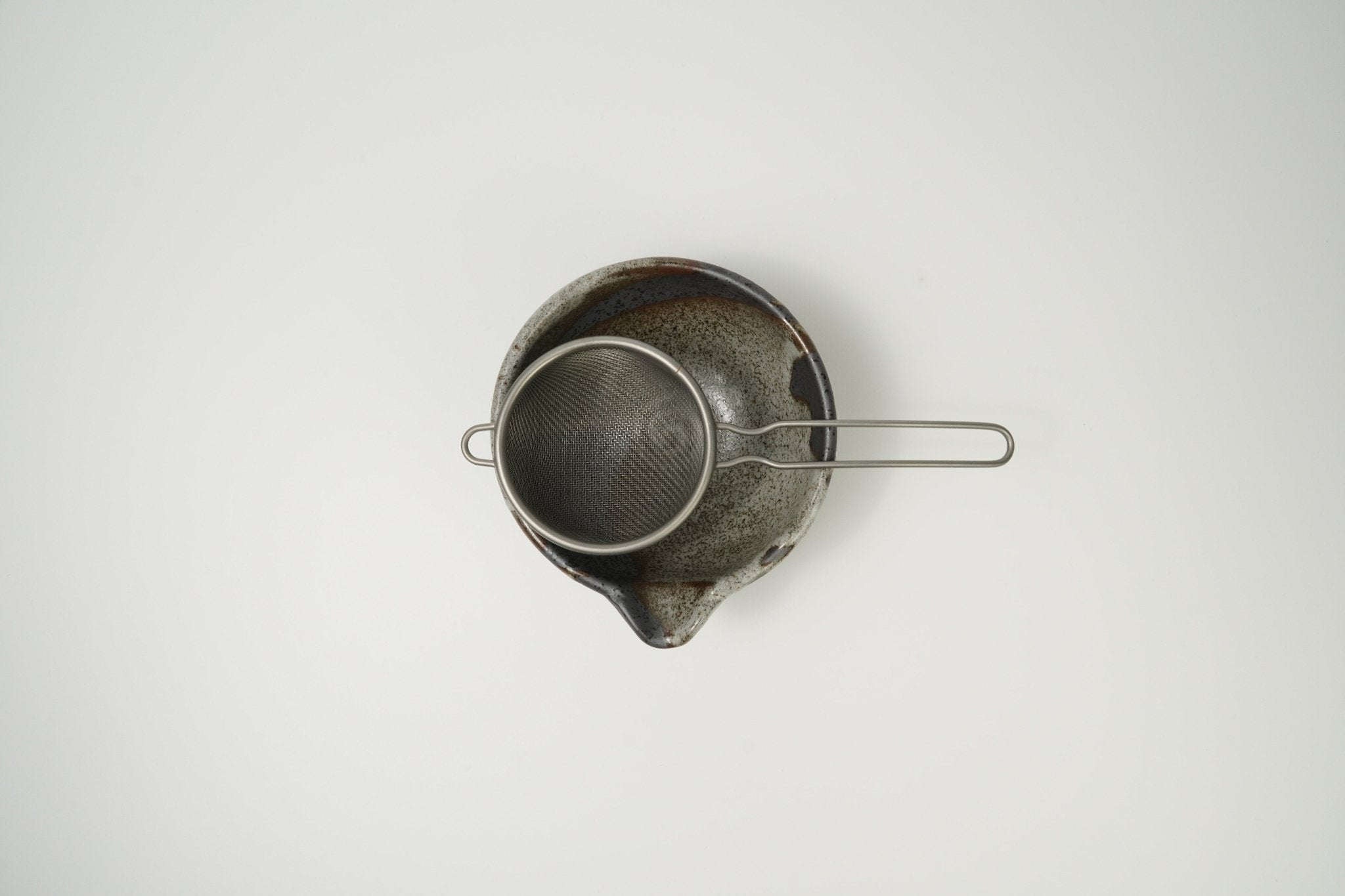 Small Spouted Tea Bowl - Rustic Glaze - Yamada Chaya