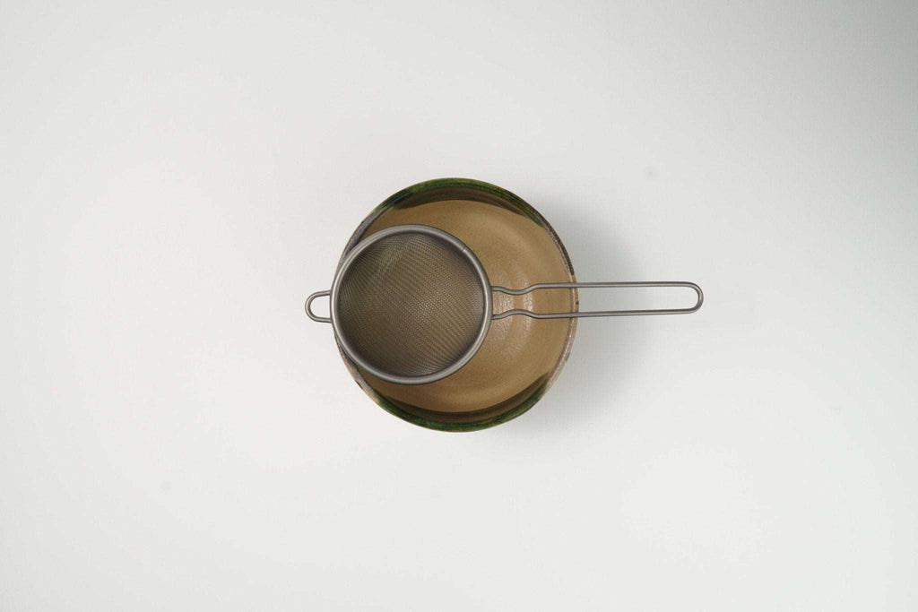 Yume Oribe Chawan — Traditional Matcha Tea Bowl - Yamada Chaya